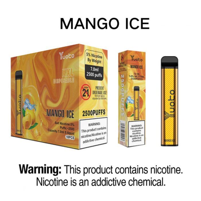 Yuoto XXL Mango Ice 2500 Puffs 52g