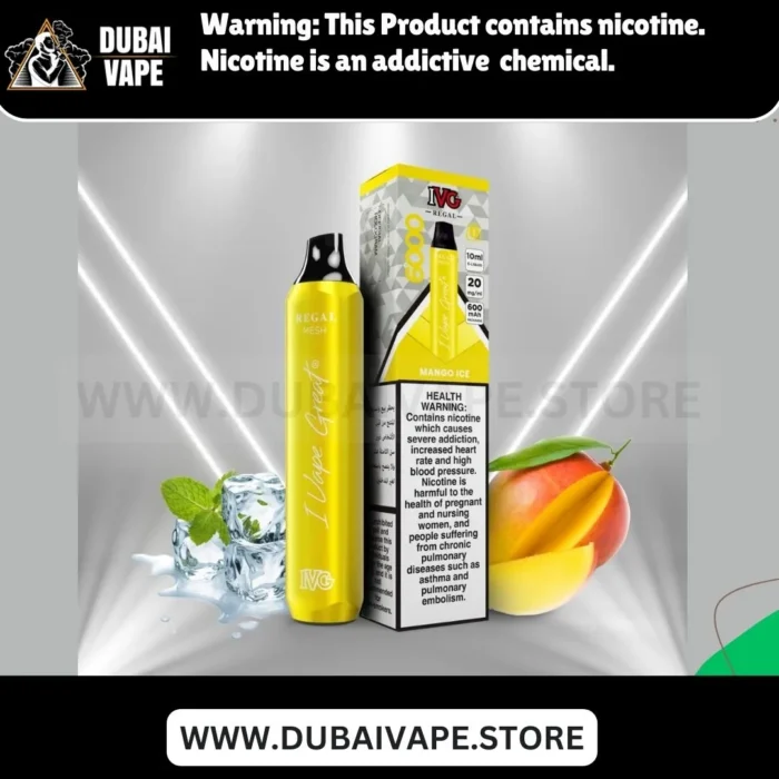 MANGO ICE IVG REGAL 6000 PUFFS MANGO ICE IVG REGAL 6000 PUFFS