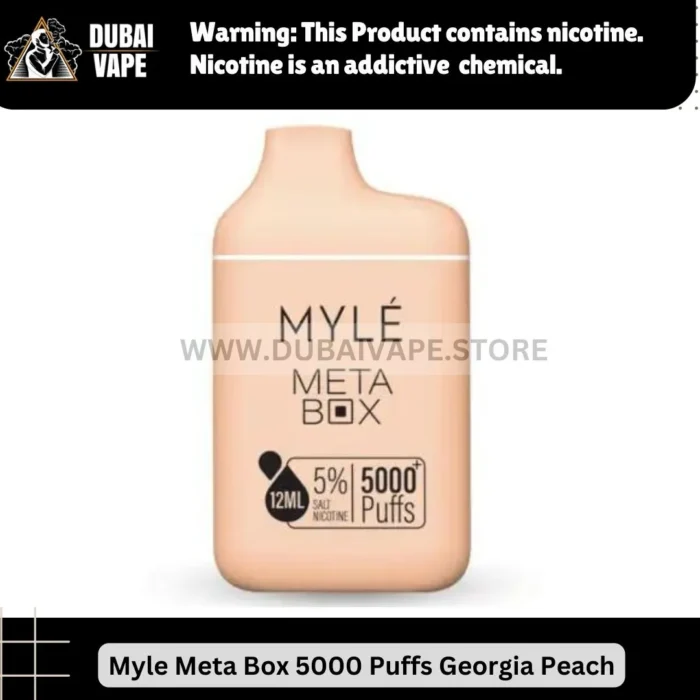 Myle meta box 5000 puffs Georgia Peach Myle meta box 5000 puffs Georgia Peach