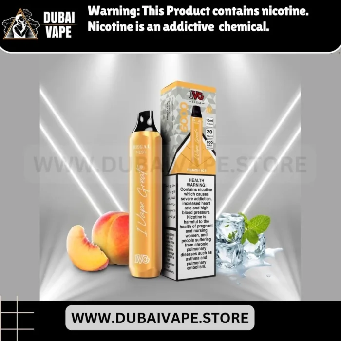 PEACH ICE IVG REGAL6000 PUFFS PEACH ICE IVG REGAL6000 PUFFS