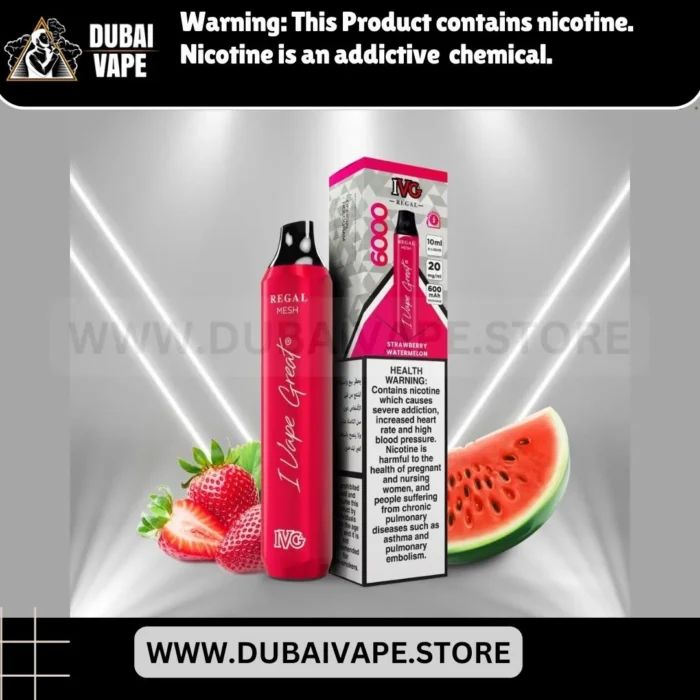STRAWBERRY WATERMELON IVG REGAL6000 PUFFS STRAWBERRY WATERMELON IVG REGAL6000 PUFFS