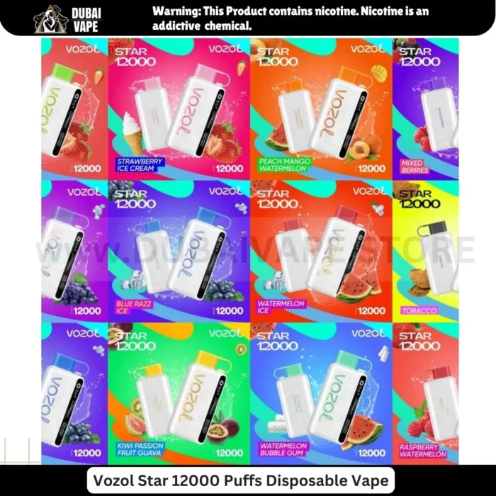 Vozol Star 12000 Puffs Disposable Vape in UAE