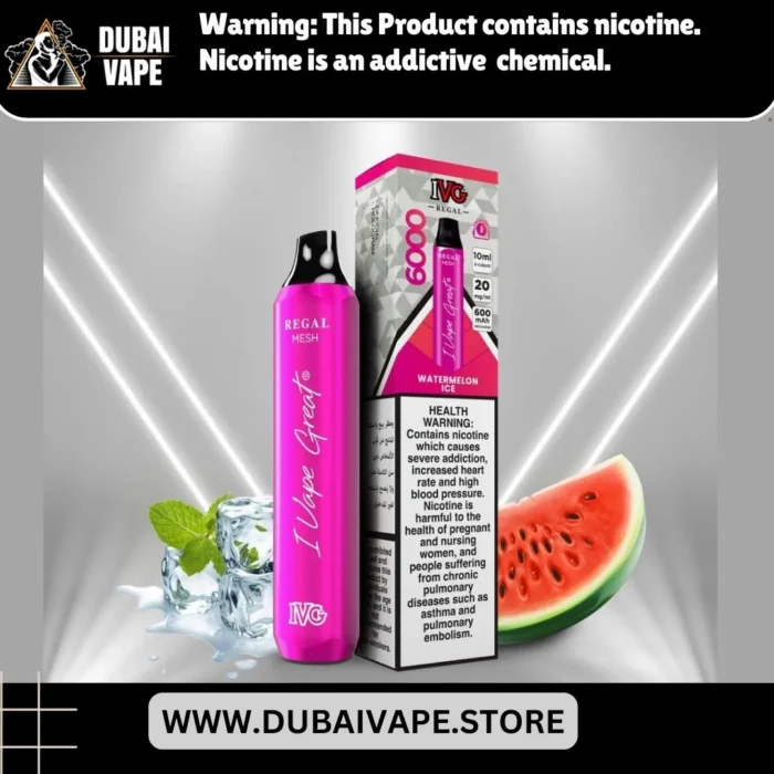 _WATERMELON ICE IVG REGAL6000 PUFFS _WATERMELON ICE IVG REGAL6000 PUFFS