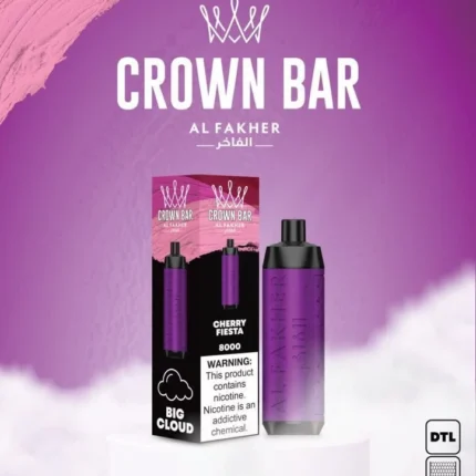 Al Fakher CROWN BAR Disposable Vape 8000 puffs Cherry Fiesta