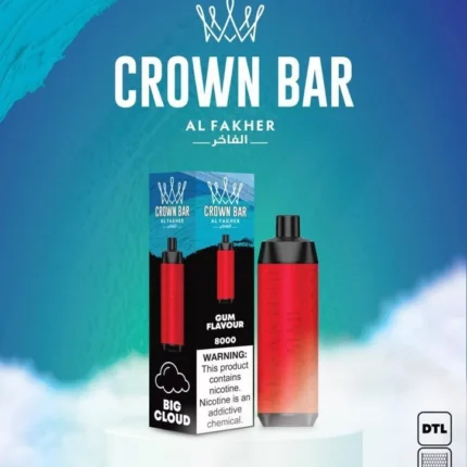 Al Fakher CROWN BAR Disposable Vape 8000 puffs GUM Flavour