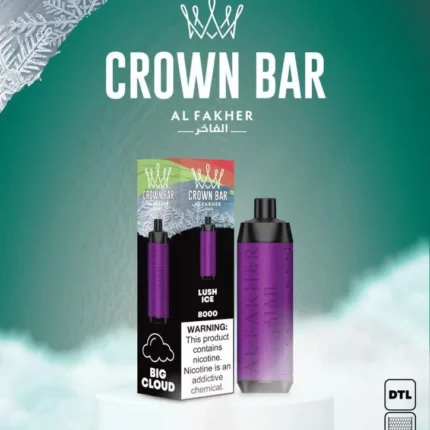 Al Fakher CROWN BAR Disposable Vape 8000 puffs Lush Ice