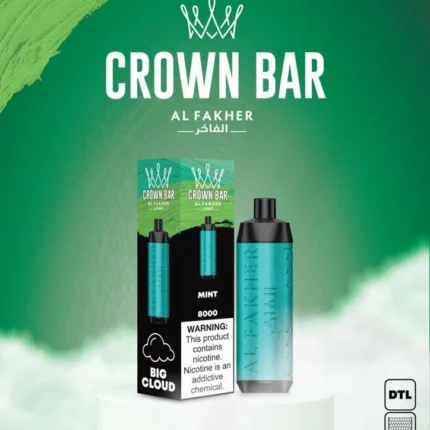 Al Fakher CROWN BAR Disposable Vape 8000 puffs Mint