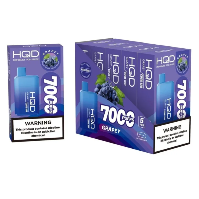 HQD CUVIE BAR DISPOSABLE (7000 PUFFS) Grapery Dubai Abu Dhabi Same Day Delivery