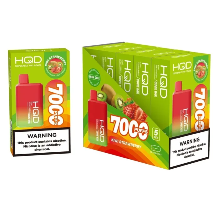 HQD CUVIE BAR DISPOSABLE (7000 PUFFS) KIWI STRAWBERRY Dubai Abu Dhabi Same Day Delivery