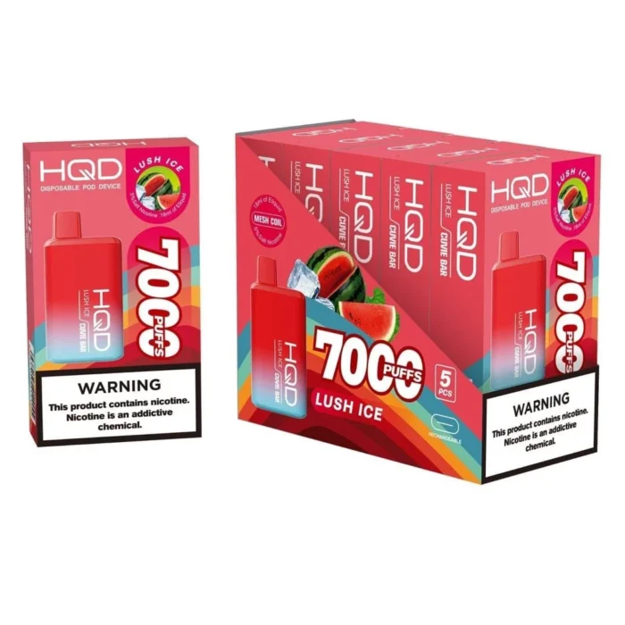 HQD CUVIE BAR DISPOSABLE (7000 PUFFS) Lush ICE Dubai Abu Dhabi Same Day Delivery