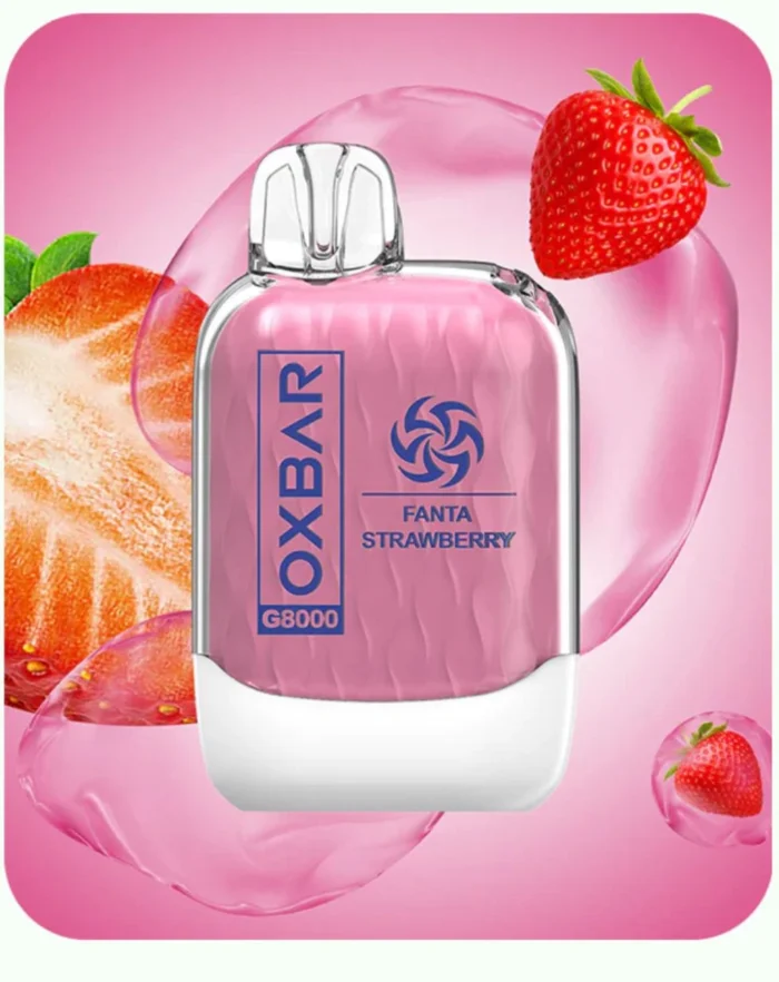 OXBAR G8000 Puffs Disposable Vape in Dubai FANTA STRAWBERRY FLAVOUR