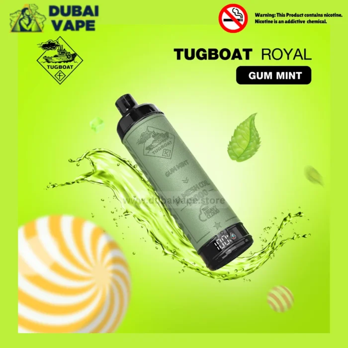 Tugboat Royal 13000 Puffs Disposable Vape Gum Mint - Dubai Vape
