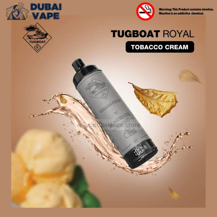 Tugboat Royal 13000 Puffs Disposable Vape TOBACCO CREAM - Dubai Vape