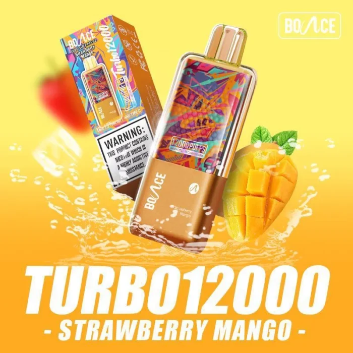 Turbo 12000 Puffs Strawberry mango Disposable Vape in Dubai UAE