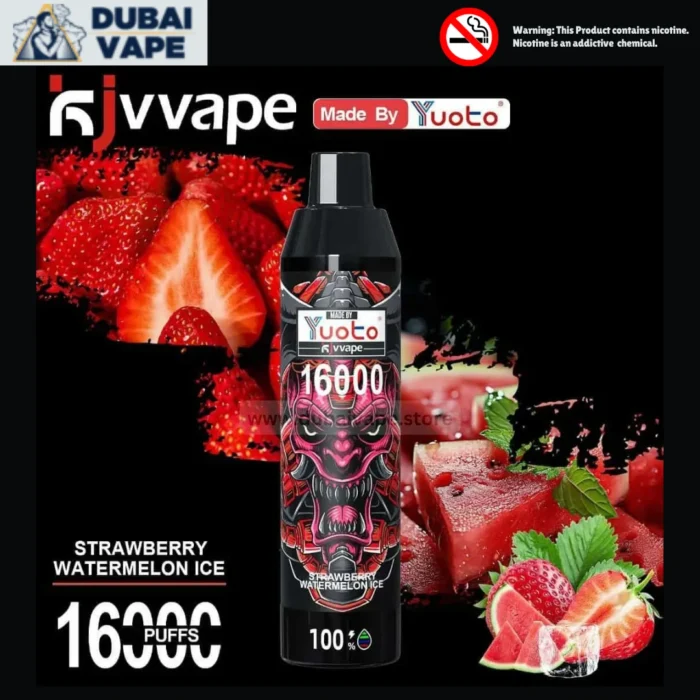Yuoto KJV 12000 Puffs Disposable Vape Strawberry Watermelon Ice Dubai Vape