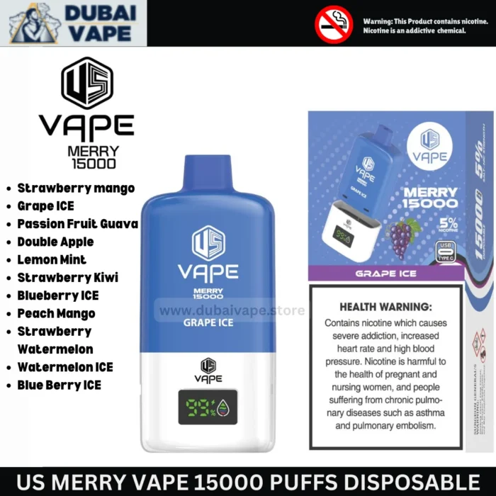 US MERRY VAPE 15000 PUFFS DISPOSABLE