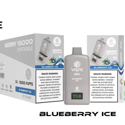 merry vape 15000 disposable Blueberry Ice
