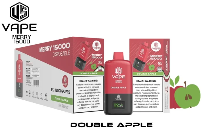merry vape 15000 disposable Double Apple