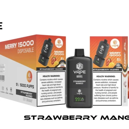 merry vape 15000 disposable Strawberry mango