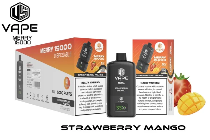 merry vape 15000 disposable Strawberry mango