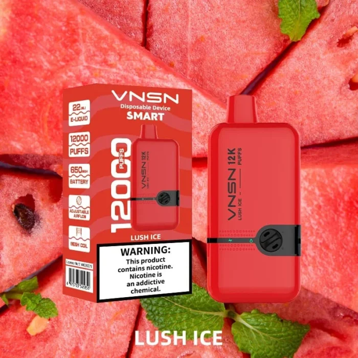 vnsn disposable device 12000 puffs Lush Ice