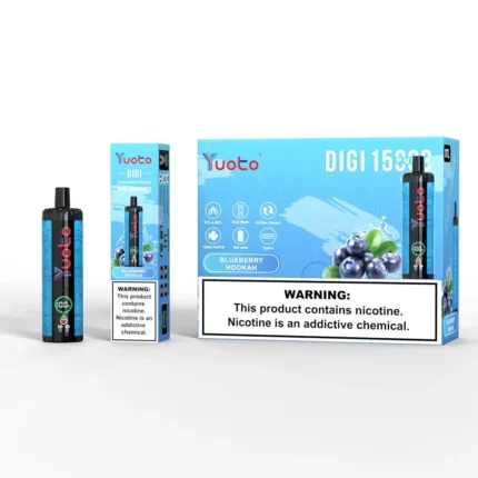 Yuoto Digi 15,000 Puffs Disposable Vape Blue Berry Hokkah