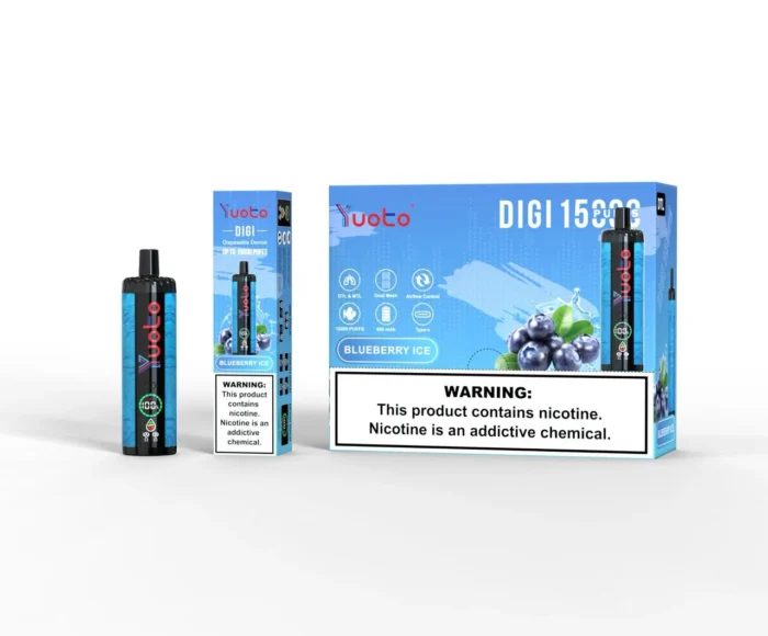 Yuoto Digi 15,000 Puffs Disposable Vape Blueberry Ice Yuoto Digi 15,000 Puffs Disposable Vape Blueberry Ice