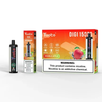 Yuoto Digi 15,000 Puffs Disposable Vape Double apple