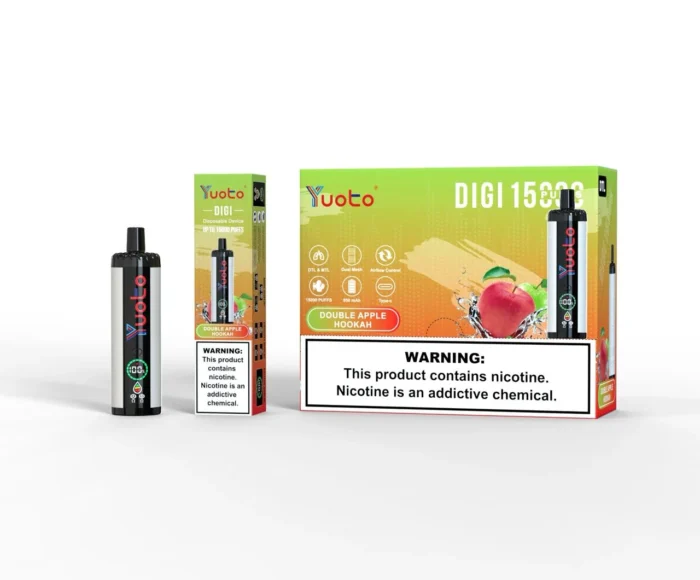 Yuoto Digi 15,000 Puffs Disposable Vape Double apple Hokkah Yuoto Digi 15,000 Puffs Disposable Vape Double apple Hokkah