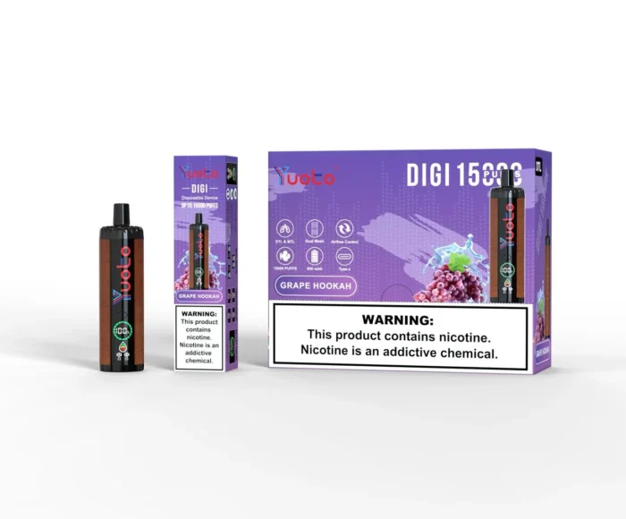 Yuoto Digi 15,000 Puffs Disposable Vape Grape Hokkah Yuoto Digi 15,000 Puffs Disposable Vape Grape Hokkah