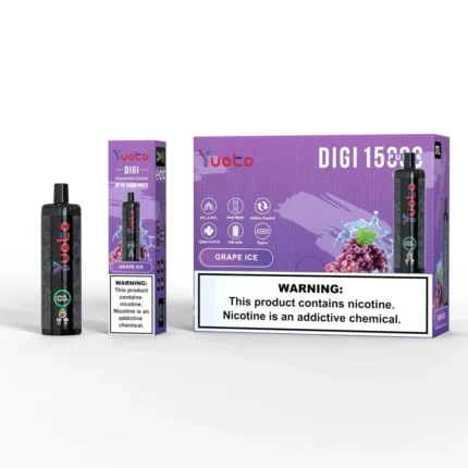 Yuoto Digi 15,000 Puffs Disposable Vape Grape ICE