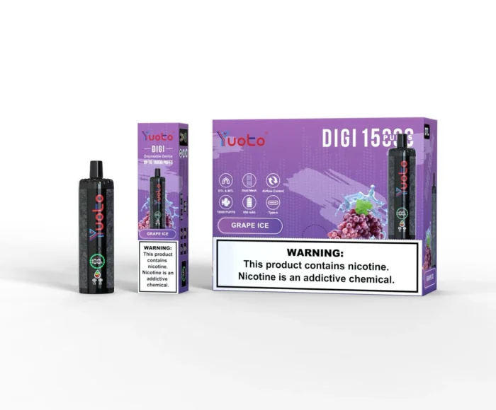 Yuoto Digi 15,000 Puffs Disposable Vape Grape ICE Yuoto Digi 15,000 Puffs Disposable Vape Grape ICE