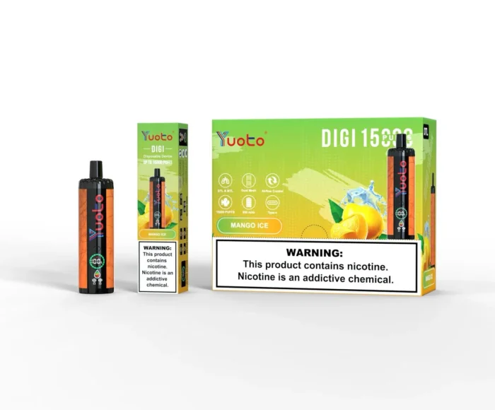 Yuoto Digi 15,000 Puffs Disposable Vape Mango ICE Yuoto Digi 15,000 Puffs Disposable Vape Mango ICE