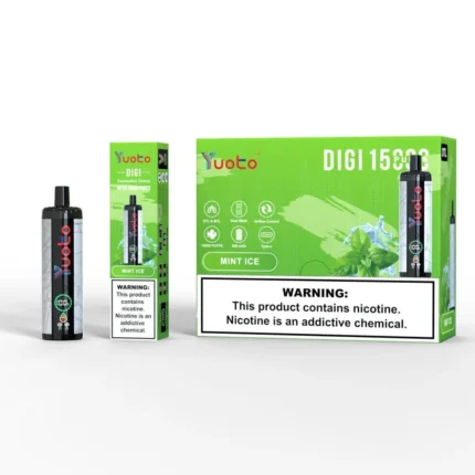 Yuoto Digi 15,000 Puffs Disposable Vape Mint ICE Flavous