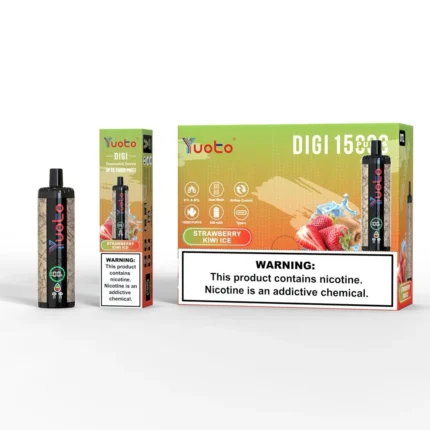 Yuoto Digi 15,000 Puffs Disposable Vape Strawberry Kiwi ICe