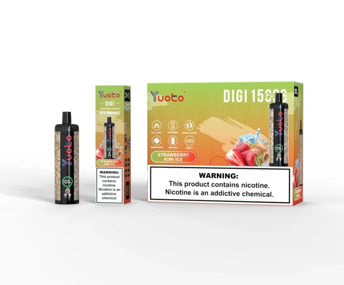 Yuoto Digi 15,000 Puffs Disposable Vape Strawberry Kiwi ICe Yuoto Digi 15,000 Puffs Disposable Vape Strawberry Kiwi ICe