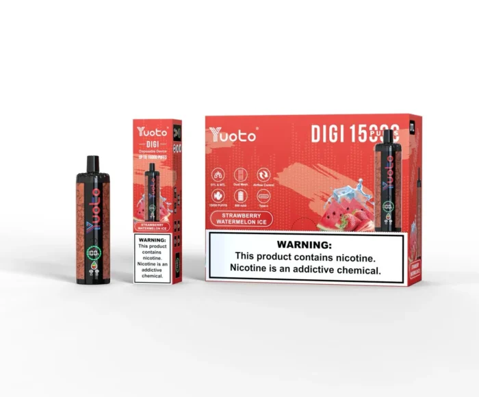 Yuoto Digi 15,000 Puffs Disposable Vape Strawberry Watermelon ICe Yuoto Digi 15,000 Puffs Disposable Vape Strawberry Watermelon ICe