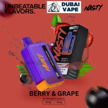 Nasty Bar 8500 Puffs Disposable Vape BERRY AND GRAPE - Dubai Vape Store