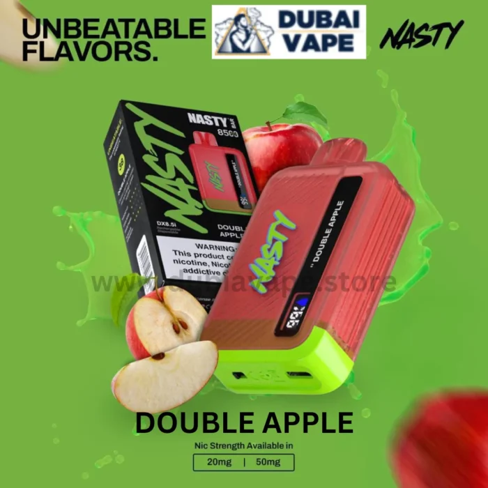 Nasty Bar 8500 Puffs Disposable Vape DOUBLE APPLE- Dubai Vape Store