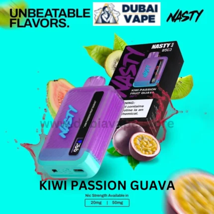 Nasty Bar 8500 Puffs Disposable Vape Kiwi Passion Guava - Dubai Vape Store