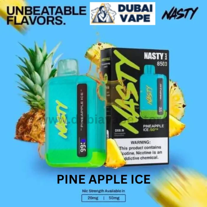 Nasty Bar 8500 Puffs Disposable Vape PINE APPLE ICE - Dubai Vape Store
