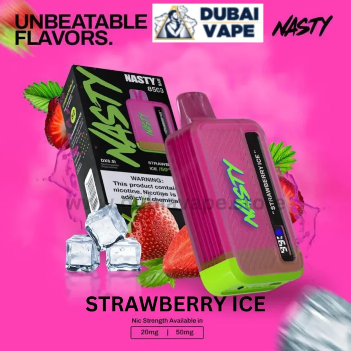 Nasty Bar 8500 Puffs Disposable Vape STRAWBERRY ICE - Dubai Vape Store
