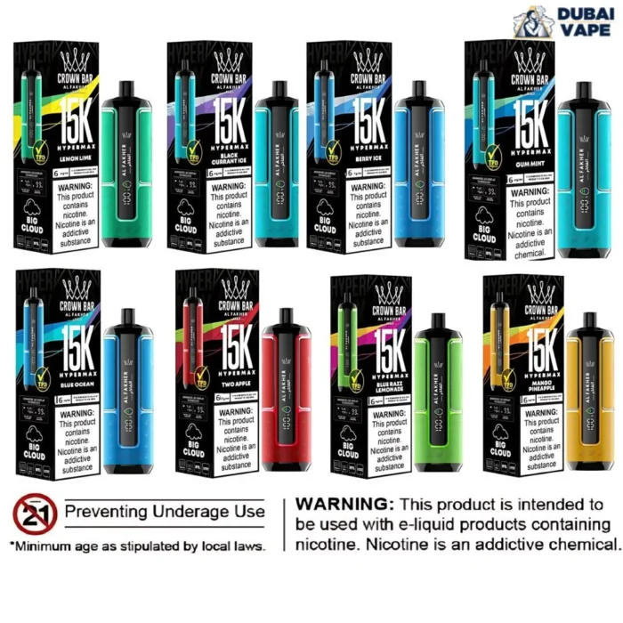 Al Fakher Crown Bar Hypermax 15000 Puffs Al Fakher Crown Bar Hypermax 15000 Puffs