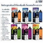 Al Fakher Crown Bar 12k Puffs Disposable Vape with Integrated Hookah Soundwaves