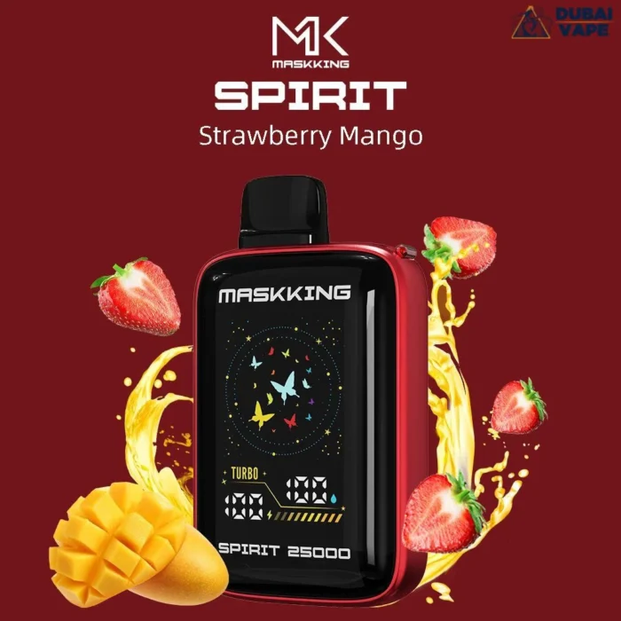 MASKKING Spirit 25000 Puffs 50MG Disposable Vape in Dubai Strawberry Mango MASKKING Spirit 25000 Puffs 50MG Disposable Vape in Dubai Strawberry Mango