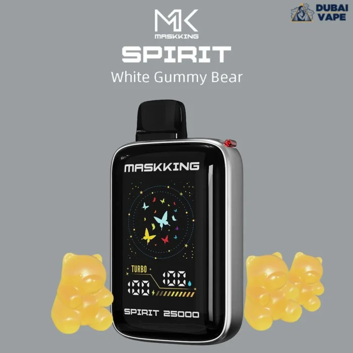 MASKKING Spirit 25000 Puffs 50MG Disposable Vape in Dubai White Gummy Bear MASKKING Spirit 25000 Puffs 50MG Disposable Vape in Dubai White Gummy Bear