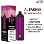 The New Al Fakher 12000 Puffs Shisha Hookah Vape - Al Fakher 12k Puffs Cherry fiesta