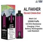 The New Al Fakher 12000 Puffs Shisha Hookah Vape - Al Fakher 12k Puffs Lush Ice