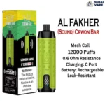 The New Al Fakher 12000 Puffs Shisha Hookah Vape - Al Fakher 12k Puffs lemon lime