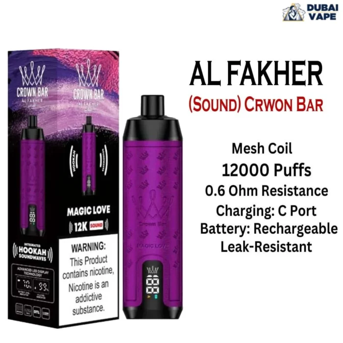The New Al Fakher 12000 Puffs Shisha Hookah Vape - Al Fakher 12k Puffs magic Love The New Al Fakher 12000 Puffs Shisha Hookah Vape - Al Fakher 12k Puffs magic Love